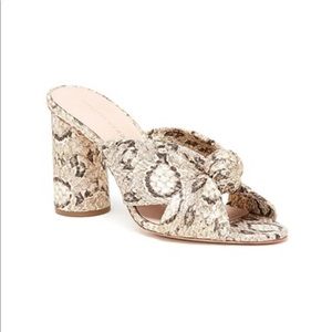Loeffler Randall Coco High Heel Mules Python